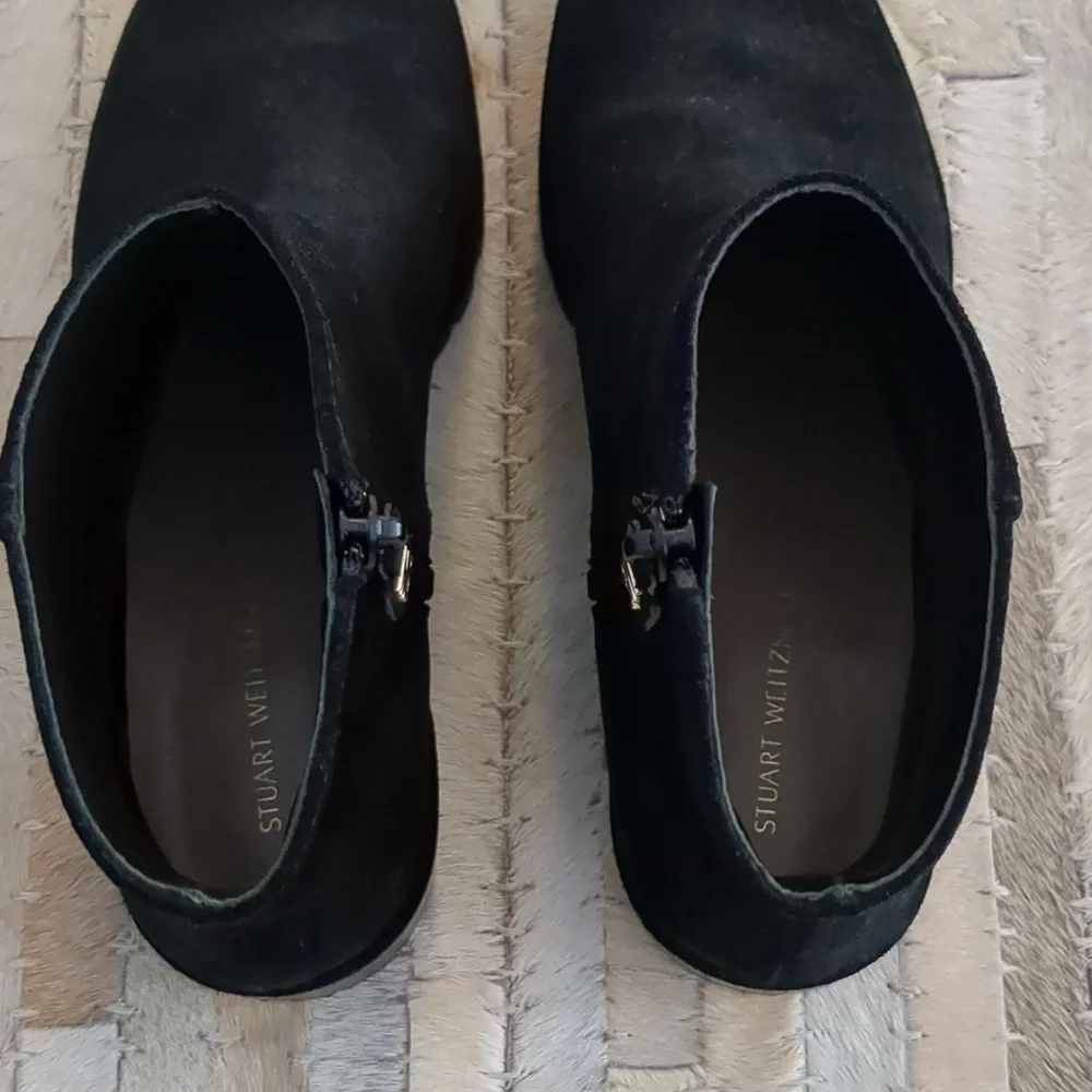 Stuart Weitzman Maelie Black Sport Suede Boots - Picture 6 of 10